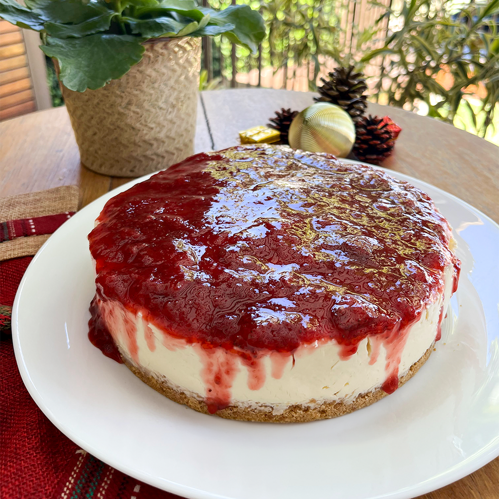 CHEESECAKE GELEIA DE MORANGO - Doce Friday