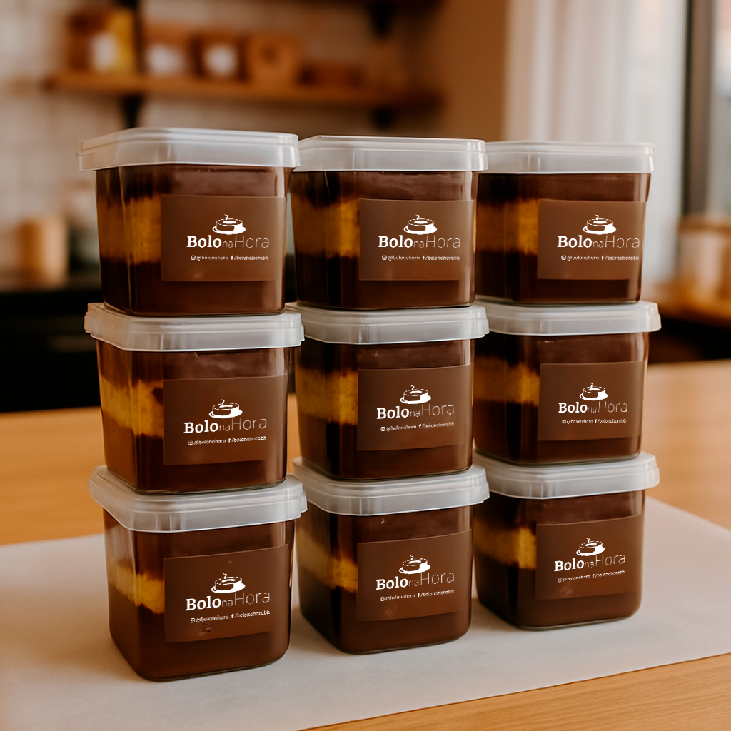 BOLO NO POTE CENOURA COM BRIGADEIRO