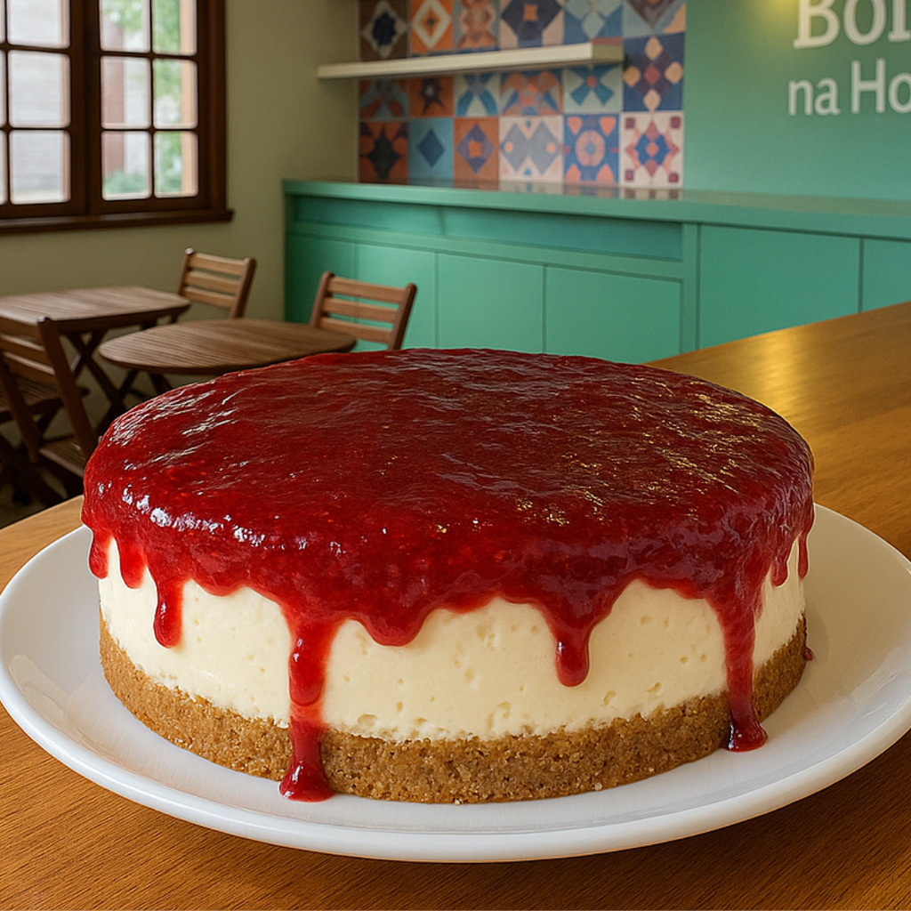CHEESECAKE GELEIA DE MORANGO