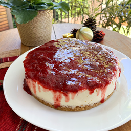 [2501] CHEESECAKE GELEIA DE MORANGO - Doce Friday