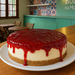 [1348] CHEESECAKE GELEIA DE MORANGO